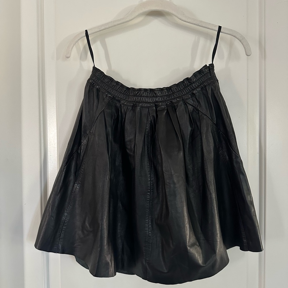 Zadig & Voltaire Black Leather Skirt